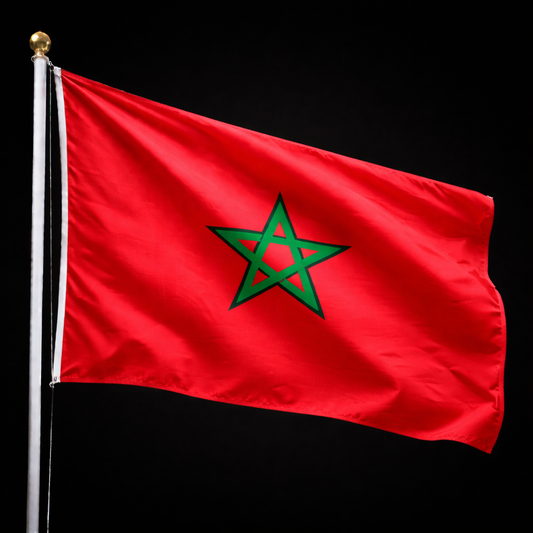 Drapeau Maroc 90x150 cm en polyester résistant